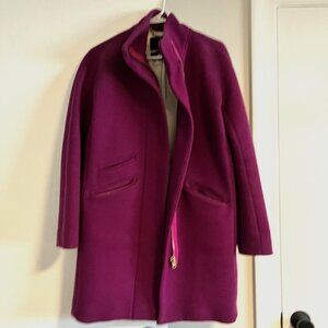 J.Crew Cocoon coat in Italian stadium-cloth wool